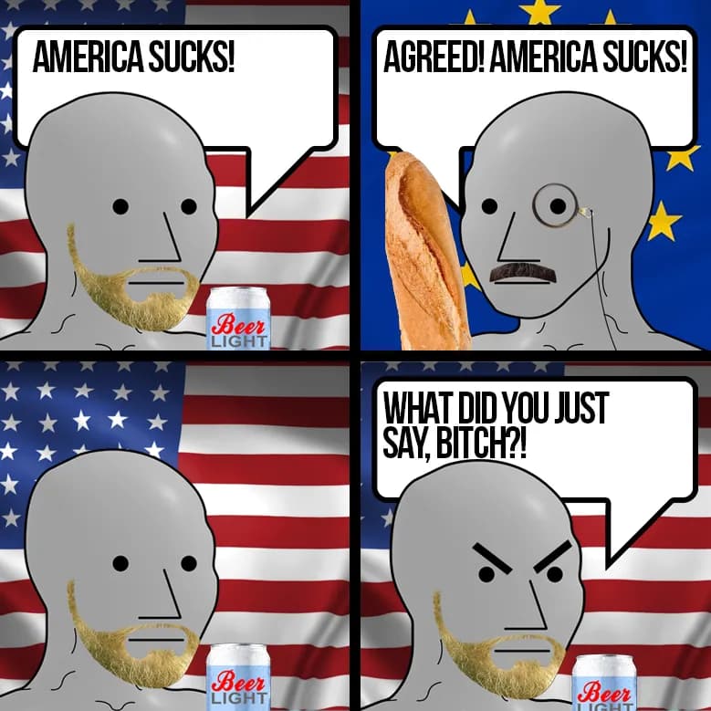 NPC American Sucks Meme