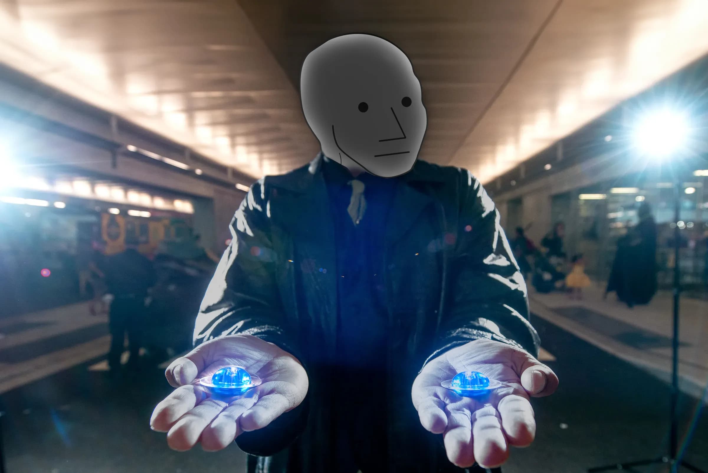 NPC Blue Pill Meme