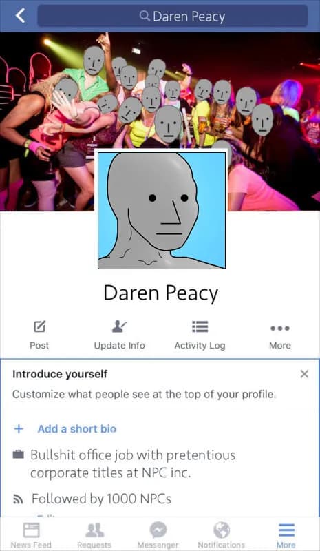 NPC LinkedIn Meme