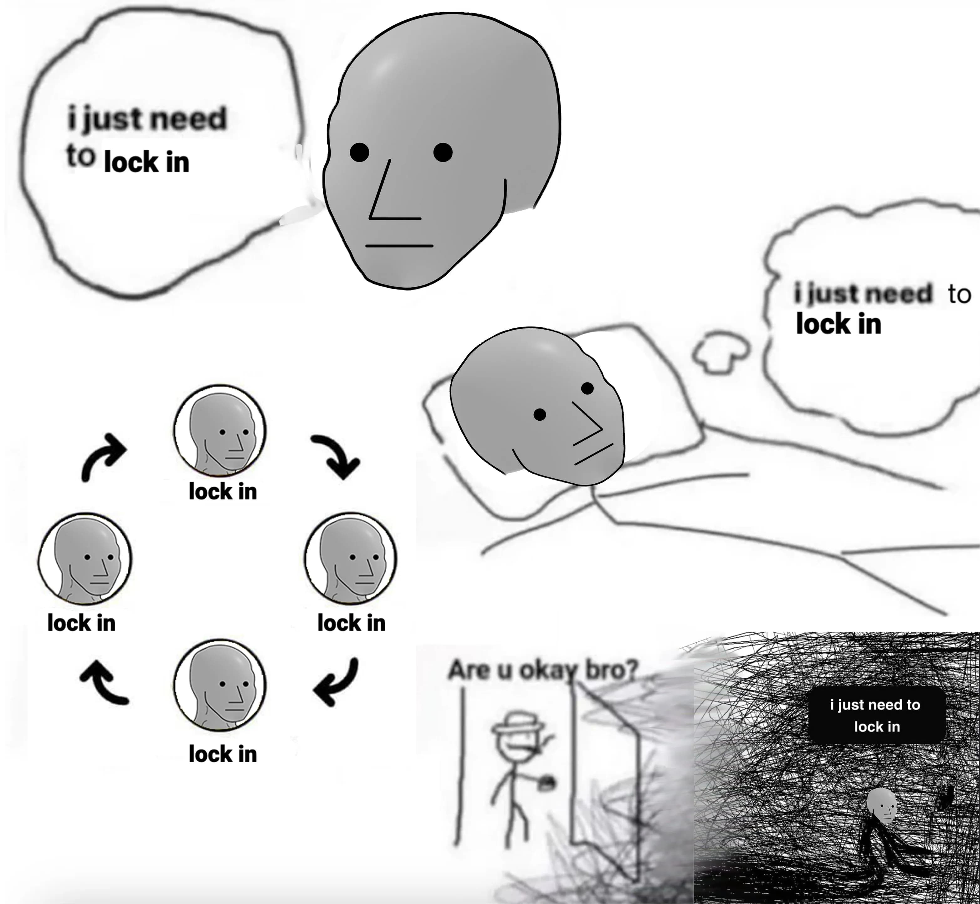 NPC Lock In Meme