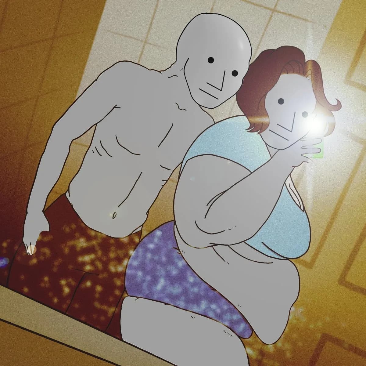 NPC Thick Lady Meme